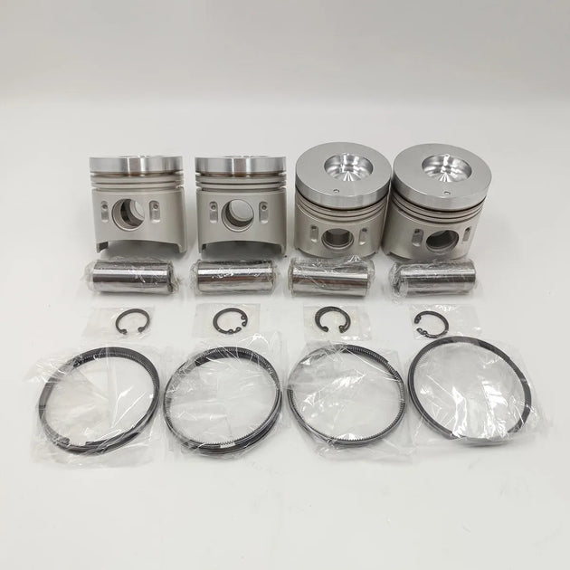 New 4 Sets STD Piston Kit With Ring ME016895 Fit For Mitsubishi 4D33 Engine 108MM-BeeSpareParts