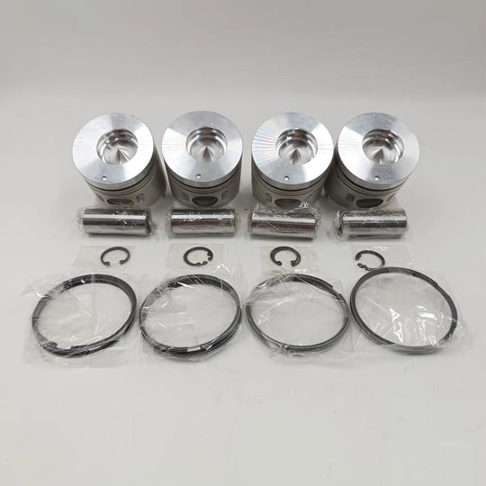 New 4 Sets STD Piston Kit With Ring ME016895 Fit For Mitsubishi 4D33 Engine 108MM-BeeSpareParts