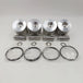 New 4 Sets STD Piston Kit With Ring ME016895 Fit For Mitsubishi 4D33 Engine 108MM-BeeSpareParts