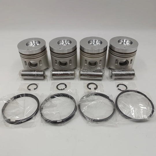 New 4 Sets STD Piston Kit With Ring ME016895 Fit For Mitsubishi 4D33 Engine 108MM-BeeSpareParts