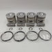 New 4 Sets STD Piston Kit With Ring ME016895 Fit For Mitsubishi 4D33 Engine 108MM-BeeSpareParts