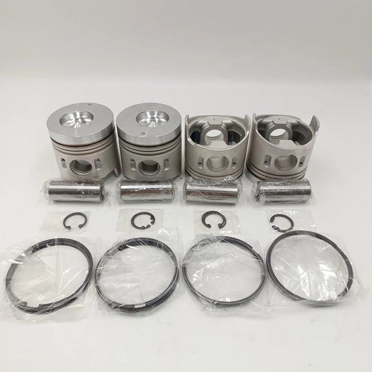 New 4 Sets STD Piston Kit With Ring ME016895 Fit For Mitsubishi 4D33 Engine 108MM-BeeSpareParts