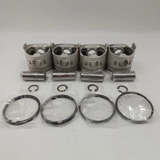 New 4 Sets STD Piston Kit With Ring ME016895 Fit For Mitsubishi 4D33 Engine 108MM-BeeSpareParts