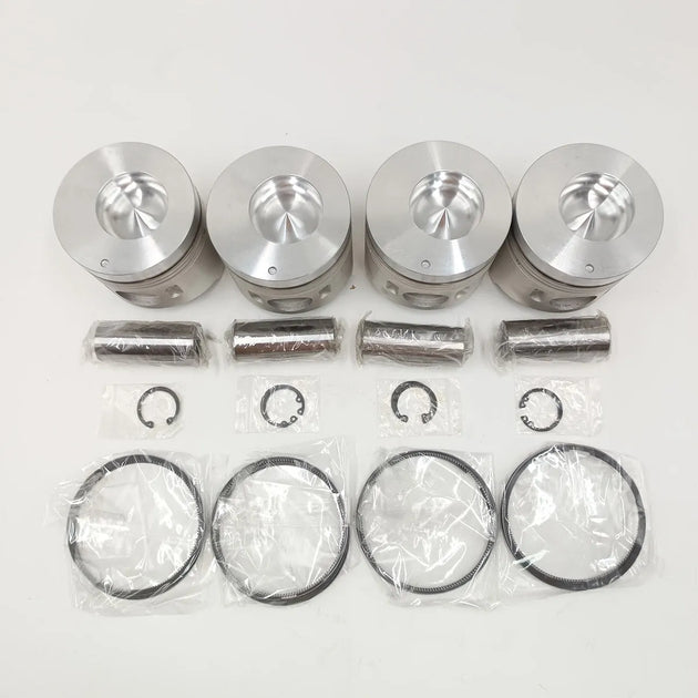 New 4 Sets STD Piston Kit With Ring ME016895 Fit For Mitsubishi 4D33 Engine 108MM-BeeSpareParts