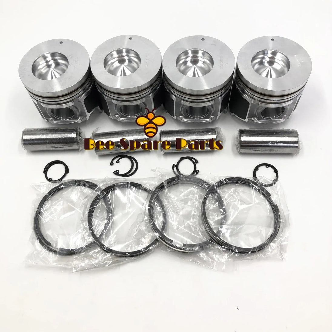 New 4 Sets STD Piston Kit With Ring ME018825 Fit For Mitsubishi 4D35 Engine 110MM-BeeSpareParts