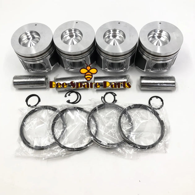 New 4 Sets STD Piston Kit With Ring ME018825 Fit For Mitsubishi 4D35 Engine 110MM-BeeSpareParts