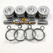 New 4 Sets STD Piston Kit With Ring ME018825 Fit For Mitsubishi 4D35 Engine 110MM-BeeSpareParts
