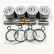 New 4 Sets STD Piston Kit With Ring ME018825 Fit For Mitsubishi 4D35 Engine 110MM-BeeSpareParts