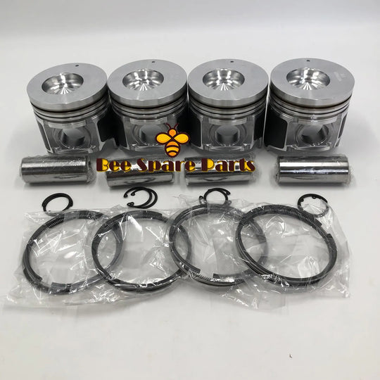 New 4 Sets STD Piston Kit With Ring ME018825 Fit For Mitsubishi 4D35 Engine 110MM-BeeSpareParts