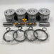 New 4 Sets STD Piston Kit With Ring ME018825 Fit For Mitsubishi 4D35 Engine 110MM-BeeSpareParts