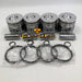 New 4 Sets STD Piston Kit With Ring ME018825 Fit For Mitsubishi 4D35 Engine 110MM-BeeSpareParts