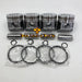New 4 Sets STD Piston Kit With Ring ME018825 Fit For Mitsubishi 4D35 Engine 110MM-BeeSpareParts