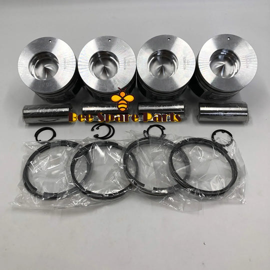 New 4 Sets STD Piston Kit With Ring ME018825 Fit For Mitsubishi 4D35 Engine 110MM-BeeSpareParts
