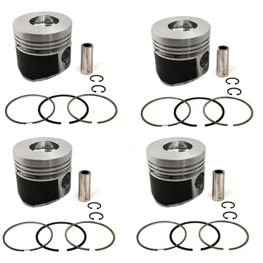 New 4 Sets STD Piston Kit With Ring MM438914 Fit For Mitsubishi K4F Engine 78MM-BeeSpareParts