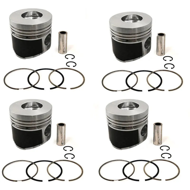 New 4 Sets STD Piston Kit With Ring MM438914 Fit For Mitsubishi K4F Engine 78MM-BeeSpareParts