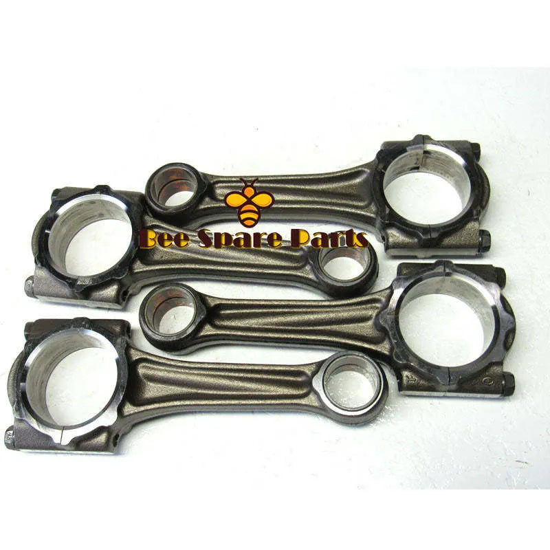 New 4pcs Connecting Rod Con-Rod 1J700-22010 for Kubota V2607 V2607-BY1077-Replacement Aftermarket Parts