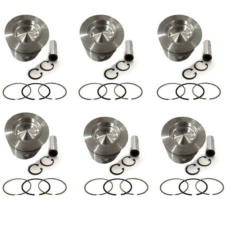 New 6 Sets STD Piston Kit With Ring 04253311 04501348 Fit For Volvo D7E Engine 108MM-Replacement Aftermarket Parts