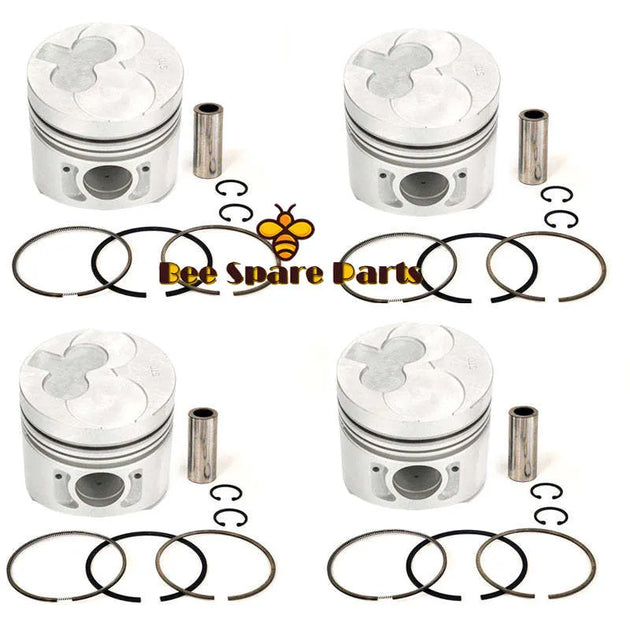 New 6 Sets STD Piston Kit With Ring 12010-31N02 Fit For Nissan TD42 Engine 96MM-Piston Kit-BeeSpareParts