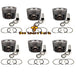 New 6 Sets STD Piston Kit With Ring 322-0329 265-1313 Fit For Caterpillar C13 Engine 130MM-Replacement Aftermarket Parts