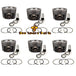 New 6 Sets STD Piston Kit With Ring 339-8176 265-1111 Fit For Caterpillar C11 Engine 130MM-Replacement Aftermarket Parts