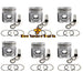 New 6 Sets STD Piston Kit With Ring 374-7389 450-5996 Fit For Caterpillar C7.1 Engine 105MM-Replacement Aftermarket Parts