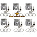 New 6 Sets STD Piston Kit With Ring 374-7389 450-5996 Fit For Caterpillar C7.1 Engine 105MM-Replacement Aftermarket Parts