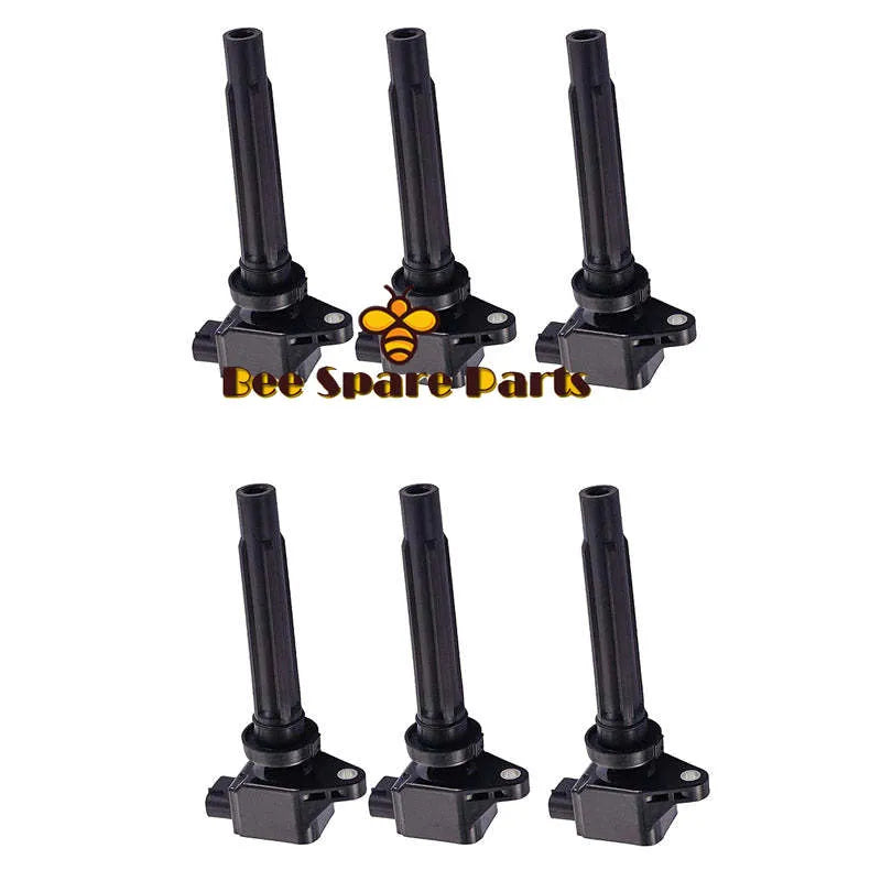 New 6PCS Ignition Coils Fit For SUZUKI SX4 2.0L 2007-2009 GRAND VITARA 2.7L 2006-2008 NO# 33400-65J00 3340065J00 H6T11371 UF-562-BeeSpareParts