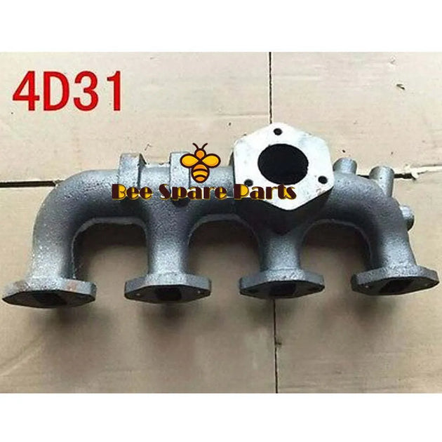 New Exhaust Manifold Pipe For Mitsubishi 4D31 Engine Kato HD450 HD512 Excavator-BeeSpareParts