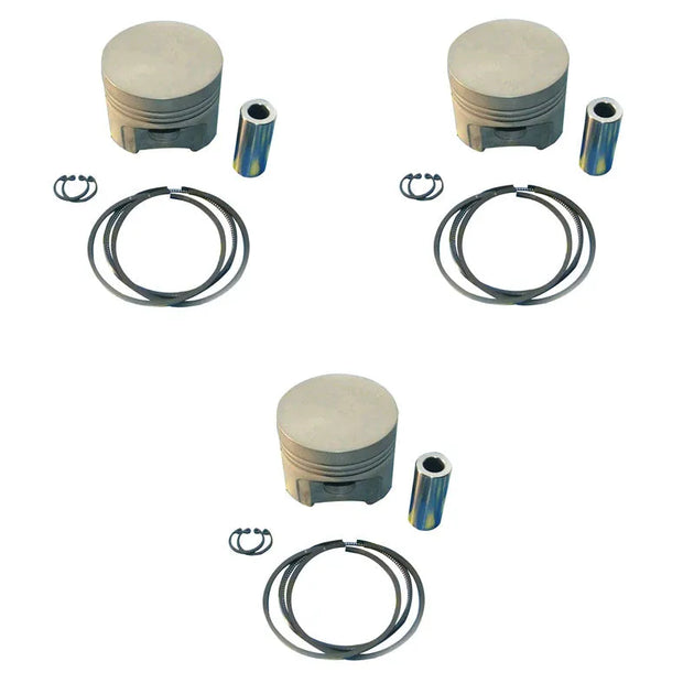 New For Kubota D850 Engine Piston kit & Ring STD 3 pcs-Replacement Aftermarket Parts