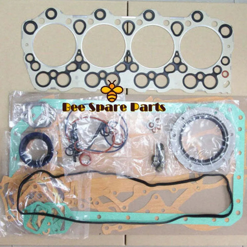 New Full Gasket Kit & Cylinder Head Gasket for Mitsubishi 4D34T 4D34 3.9L Engine-BeeSpareParts