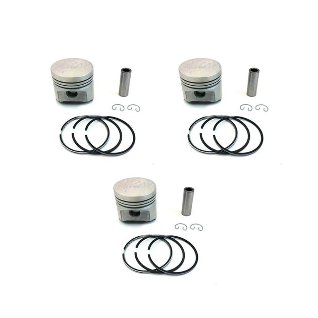 New Piston Kit & Rings STD for Kubota D950 Engine 3 Cylinders-Replacement Aftermarket Parts