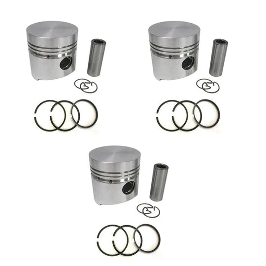 New Piston Set 15261-21110 STD 67mm for Kubota D722 Engine Z482-Replacement Aftermarket Parts