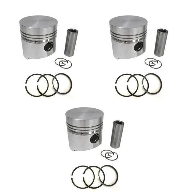New Piston Set 15261-21110 STD 67mm for Kubota D722 Engine Z482-Replacement Aftermarket Parts