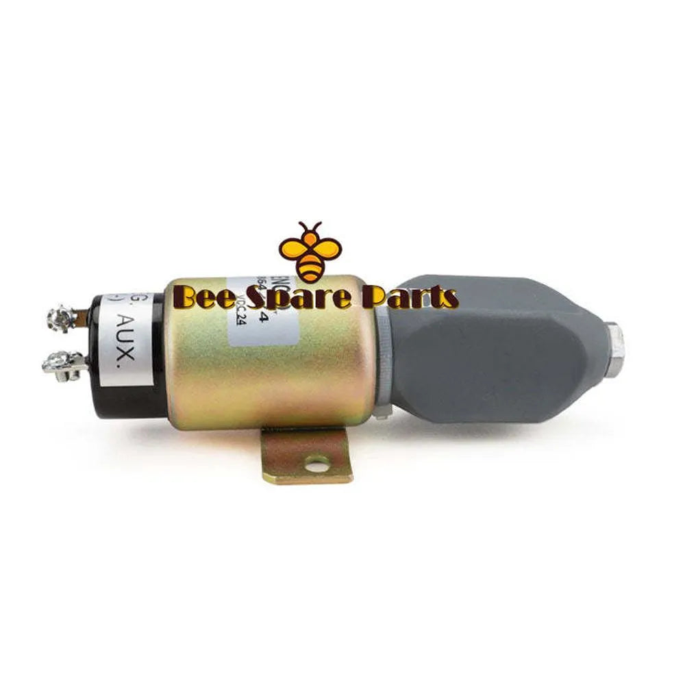 New Stop Shutoff Solenoid 3864274 SA-3933-24 24E7U1S1S5A 24V For Cummins Caterpillar E70B Kato HD700-5 HD700-7-Solenoid & Solenoid Valve-BeeSpareParts