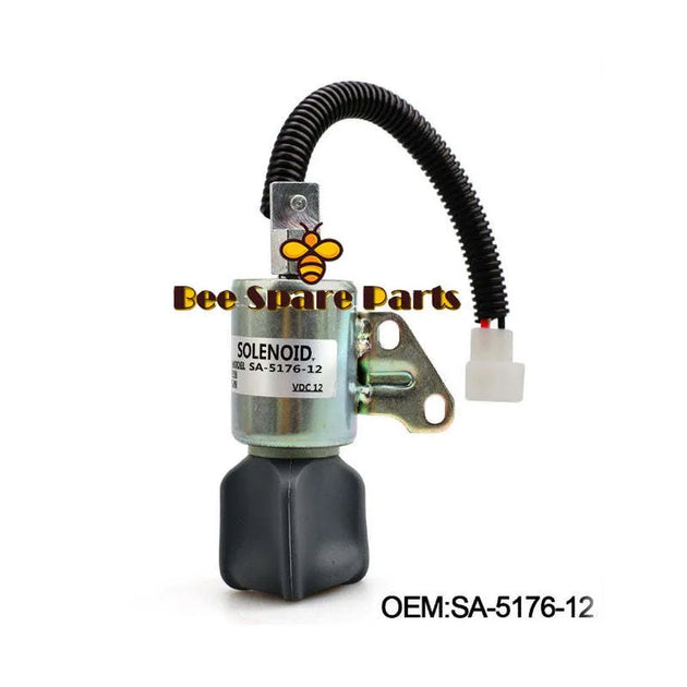 New Stop Solenoid SA-5176-12 17520-60013 1756ES-12SUC5B1S5 12V For Kubota-Replacement Aftermarket Parts