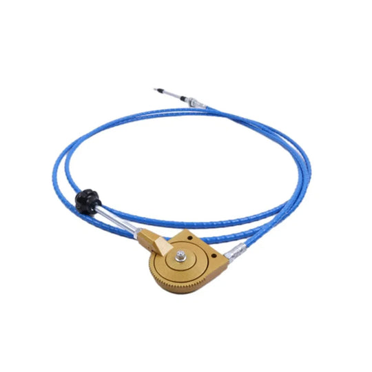 New Throttle Cable 6M 236" w/Control Handle for Case Hitachi Komatsu John Deere-BeeSpareParts