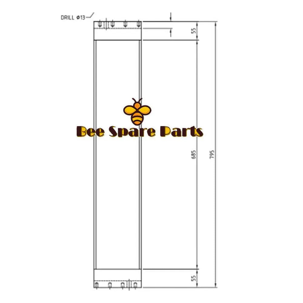 Oil Cooler 11033360 for Volvo Excavator ZL150 L150C L220E L70D L150D L160 L180 L180E L350F-Replacement Aftermarket Parts