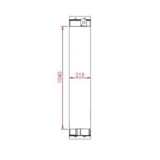 Oil Cooler 17M-03-45111 For Komatsu D275A-5 D275AX-5 Bulldozer-BeeSpareParts