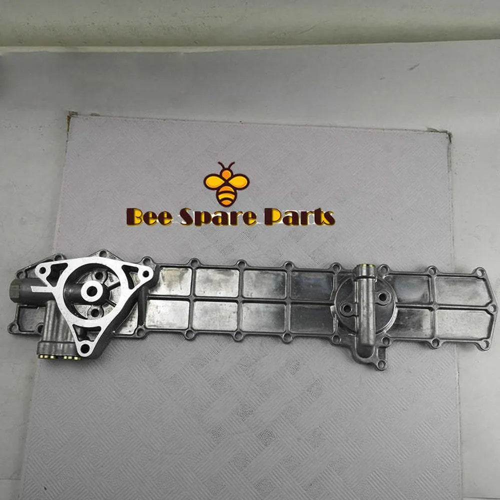 Oil Cooler Core & Cover For Mitsubishi FUSO FM555 FM557 FK415 FK455 Kato HD800 HD900 6D14 6D15 6D16 6.6L 7.5L-Replacement Aftermarket Parts