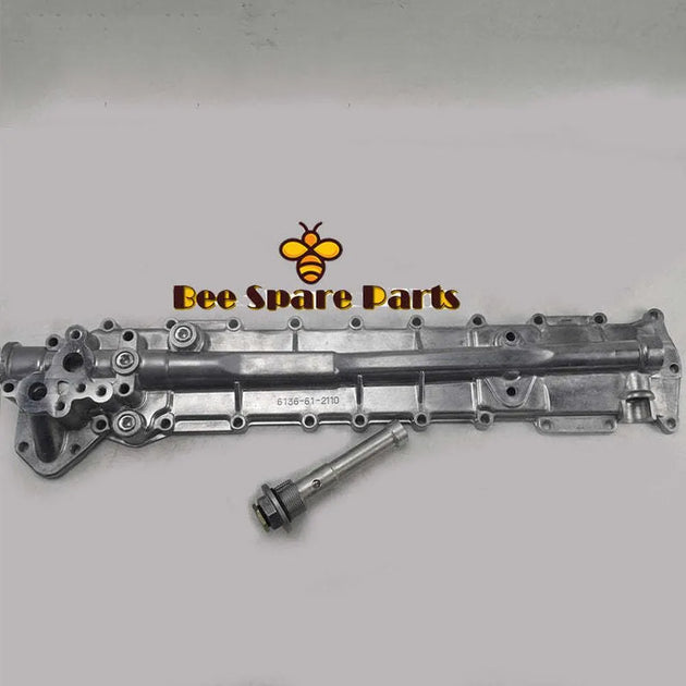 Oil Cooler Cover 6221-63-2110 6138-61-2102 For Engine PC300-6 6D108-BeeSpareParts