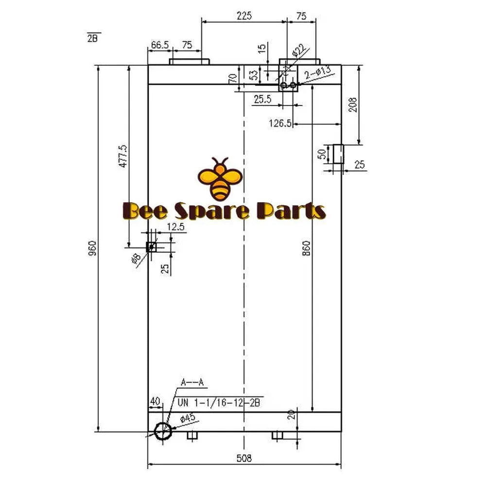 Oil Cooler for Caterpillar CAT 966G-I-Replacement Aftermarket Parts