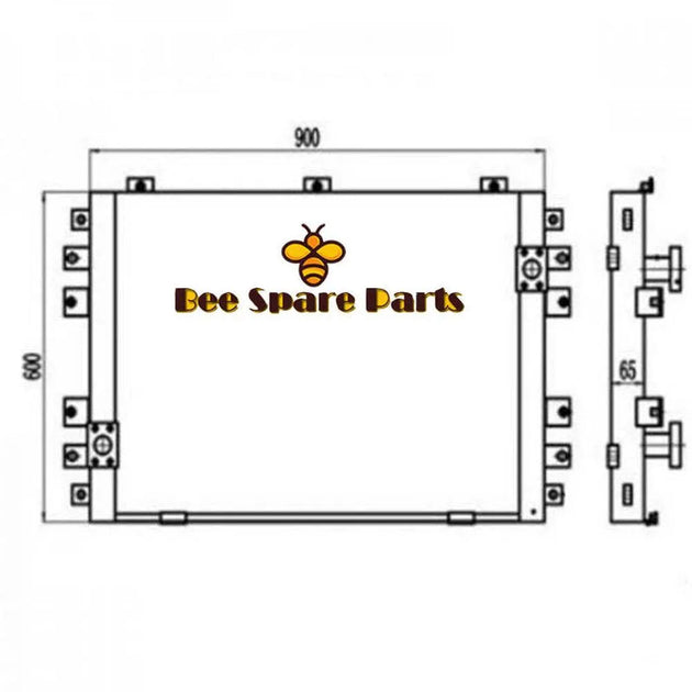 Oil Cooler VOE 14552200 VOE14552200 for Volvo EC210B-Replacement Aftermarket Parts