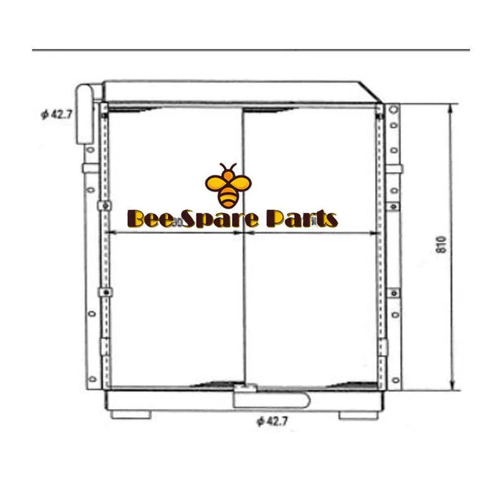 Oil Cooler YN05P00007S002 for Kobelco Excavator SK200 SK200LC-BeeSpareParts
