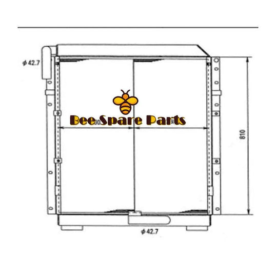 Oil Cooler YN05P00007S002 for Kobelco Excavator SK200 SK200LC-BeeSpareParts