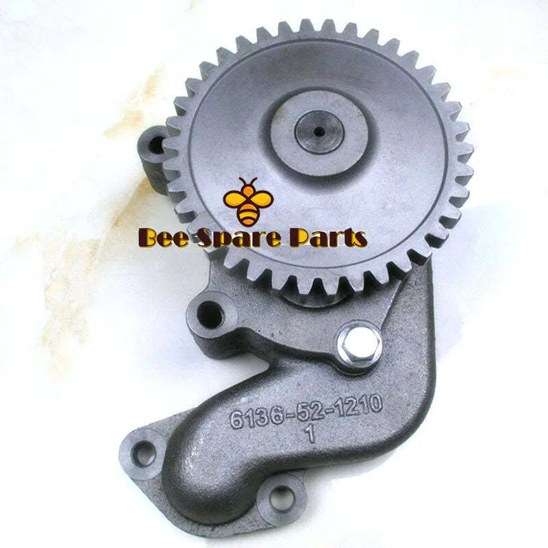 Oil Pump 6136-51-1002 for Komatsu 6D105 Engine PC200-1 PC200-2 PC220-2 Excavator-BeeSpareParts