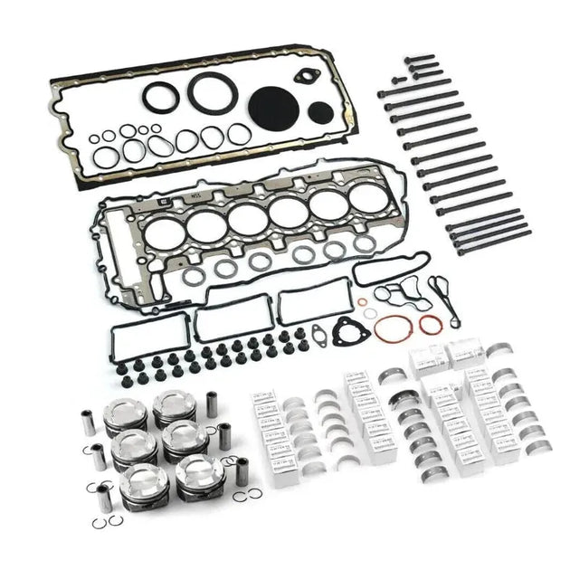 Overhaul Rebuild Piston Gaskets Kit for BMW 435i F30 F31 F33 F11 E70 F15 N55 3.0 Engine-BeeSpareParts