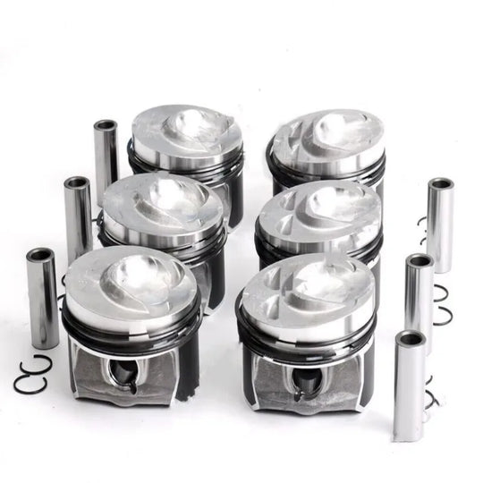 Overhaul Rebuild Piston Kit For VW Audi Porsche 3.6 VR6 Passat Touareg Q7-BeeSpareParts