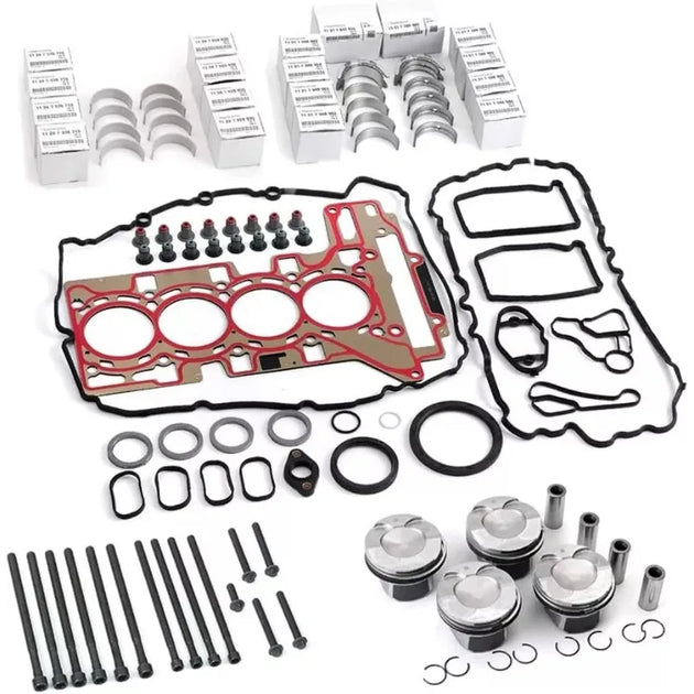 Overhaul Rebuild Pistons Gasket Kit CR 11:1 for BMW N20 320i F30 F32 F10 E84 F25 Engine-BeeSpareParts