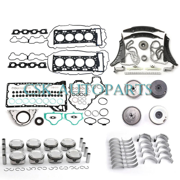 Overhaul Rebuild Pistons Kit For BMW F10 E70 E71 550i X5 X6 N63 4.4 Engine-BeeSpareParts