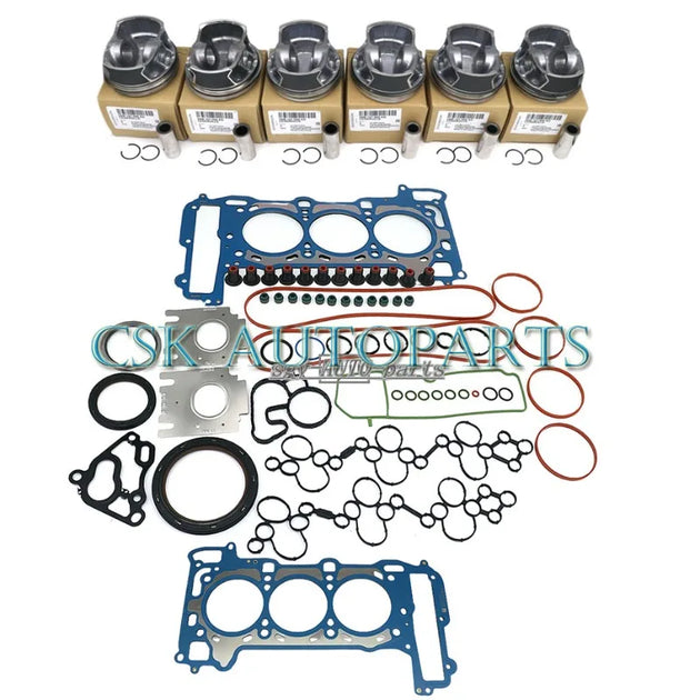 Overhaul Rebuild Pistons Kit For Porsche Audi S4 S5 Q7 Q8 EA839 3.0T Engine-BeeSpareParts